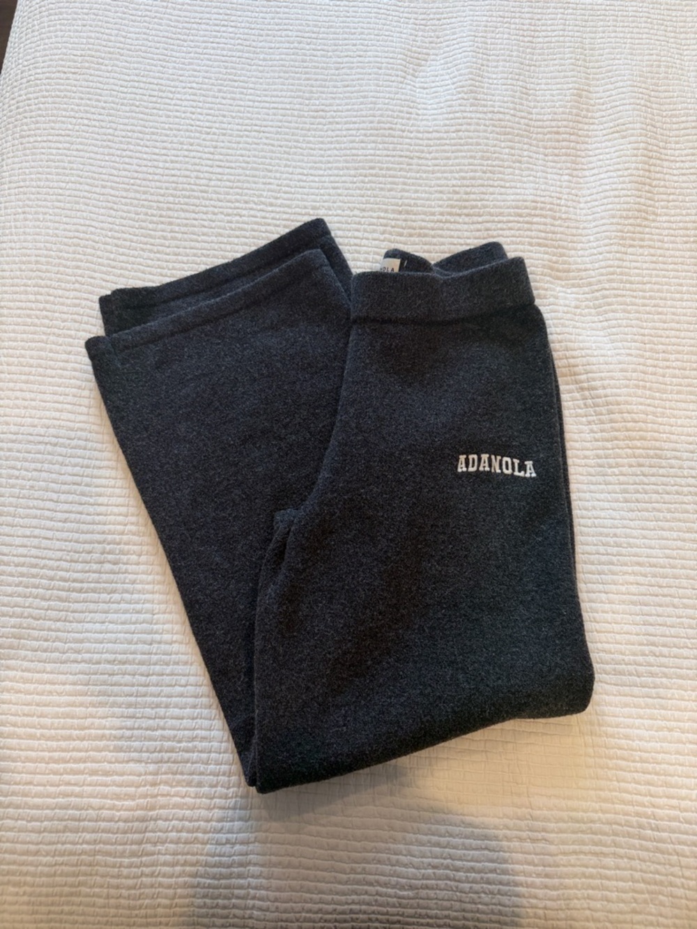 Adanola Varsity Knit Straight Leg Sweats
